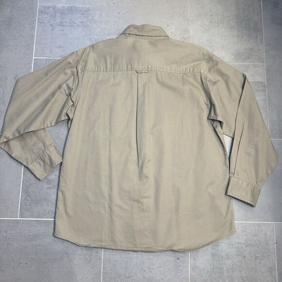 Woolrich Men's Hunting Khaki Shirt Embroidered Labrador NOS- Size Large - Picture 7 of 11